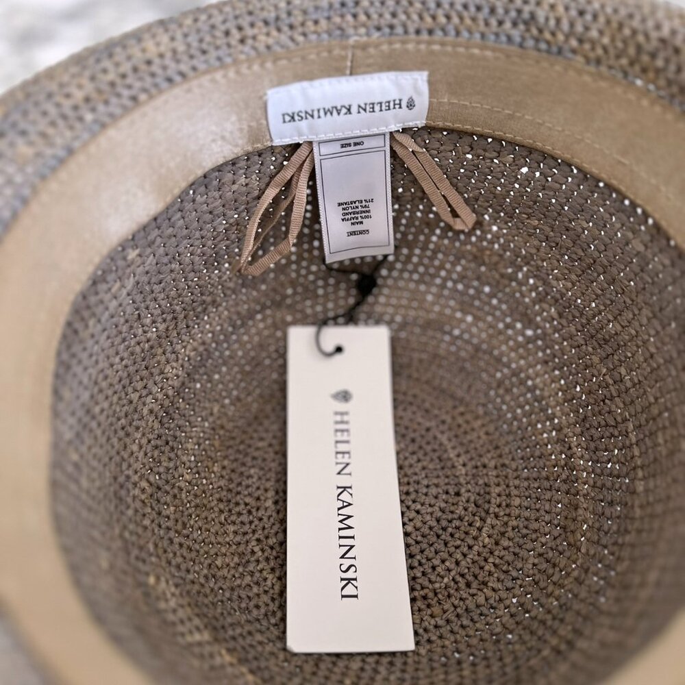 NWT - Helen Kaminski Provence 8 Raffia Hat - Eclipse Melange 👒 (#800) - Picture 7 of 9
